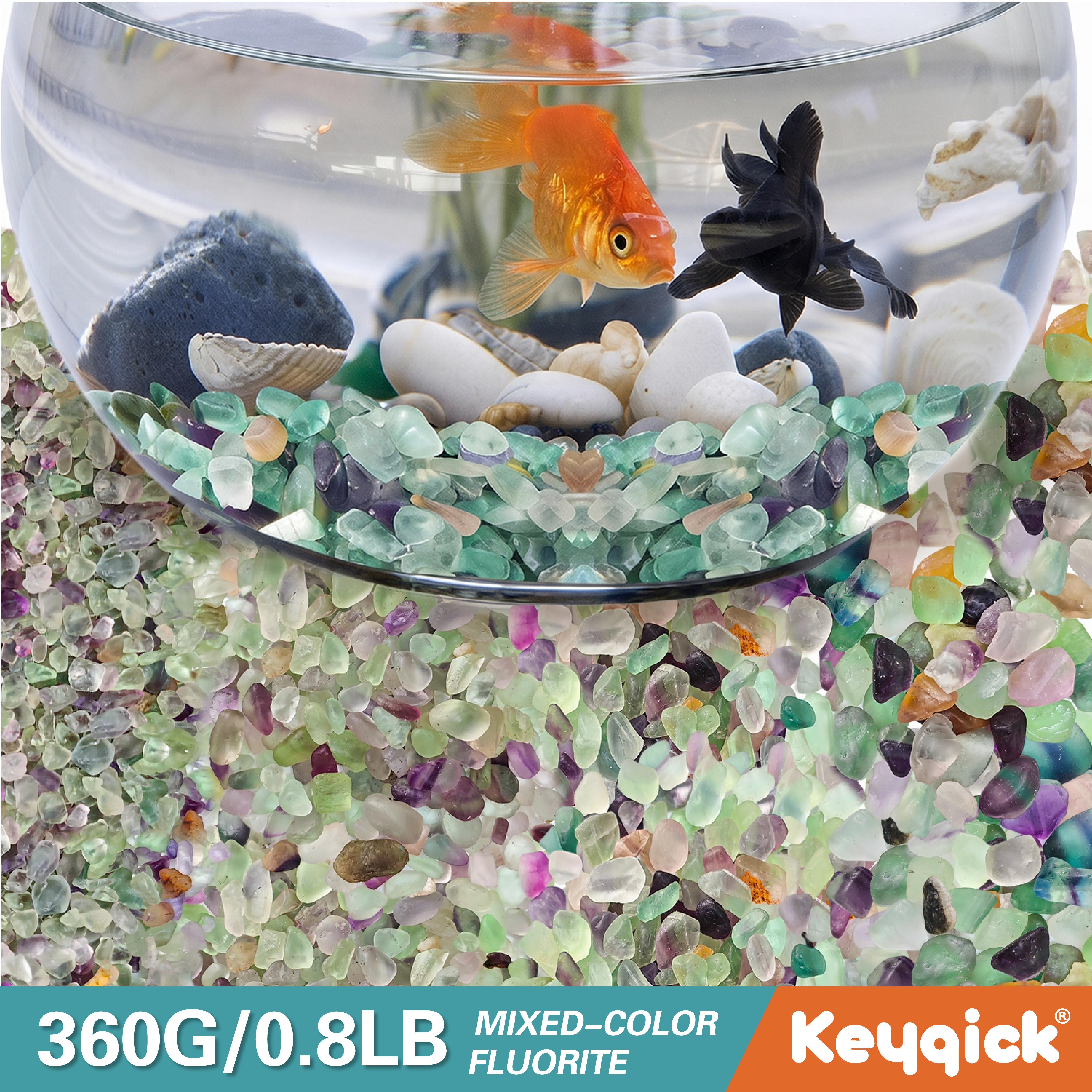 Aquarium Plant Gravel - 360g Natural Fluorite Fragments Crystal Succulent