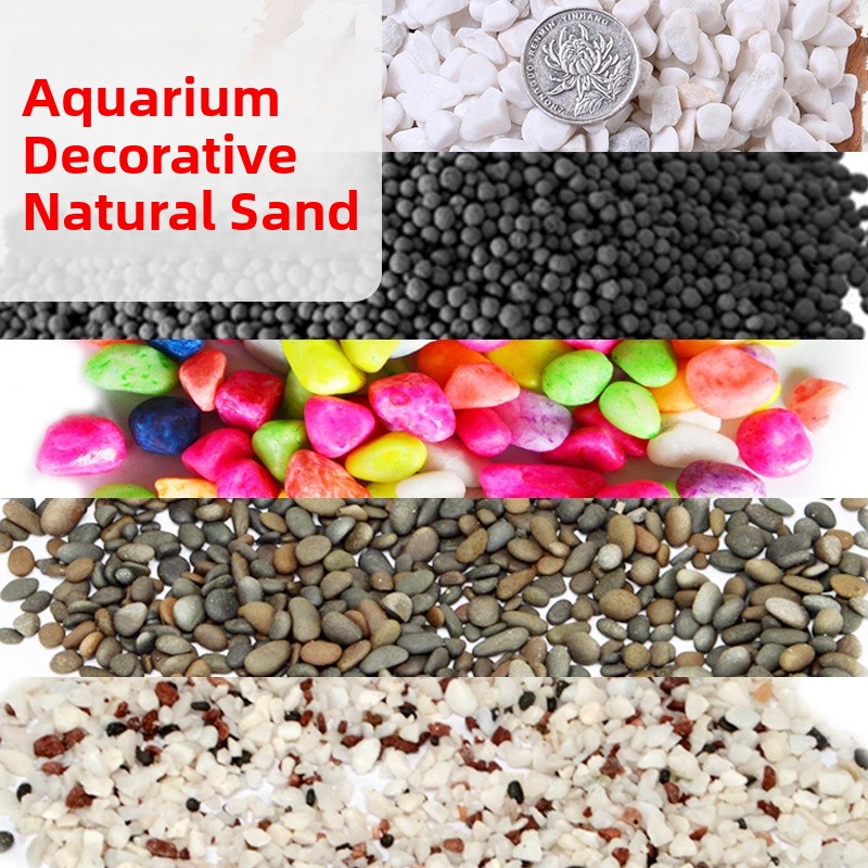 Aquarium Sand White - Aquarium Bottom Sand Scenic Decoration White