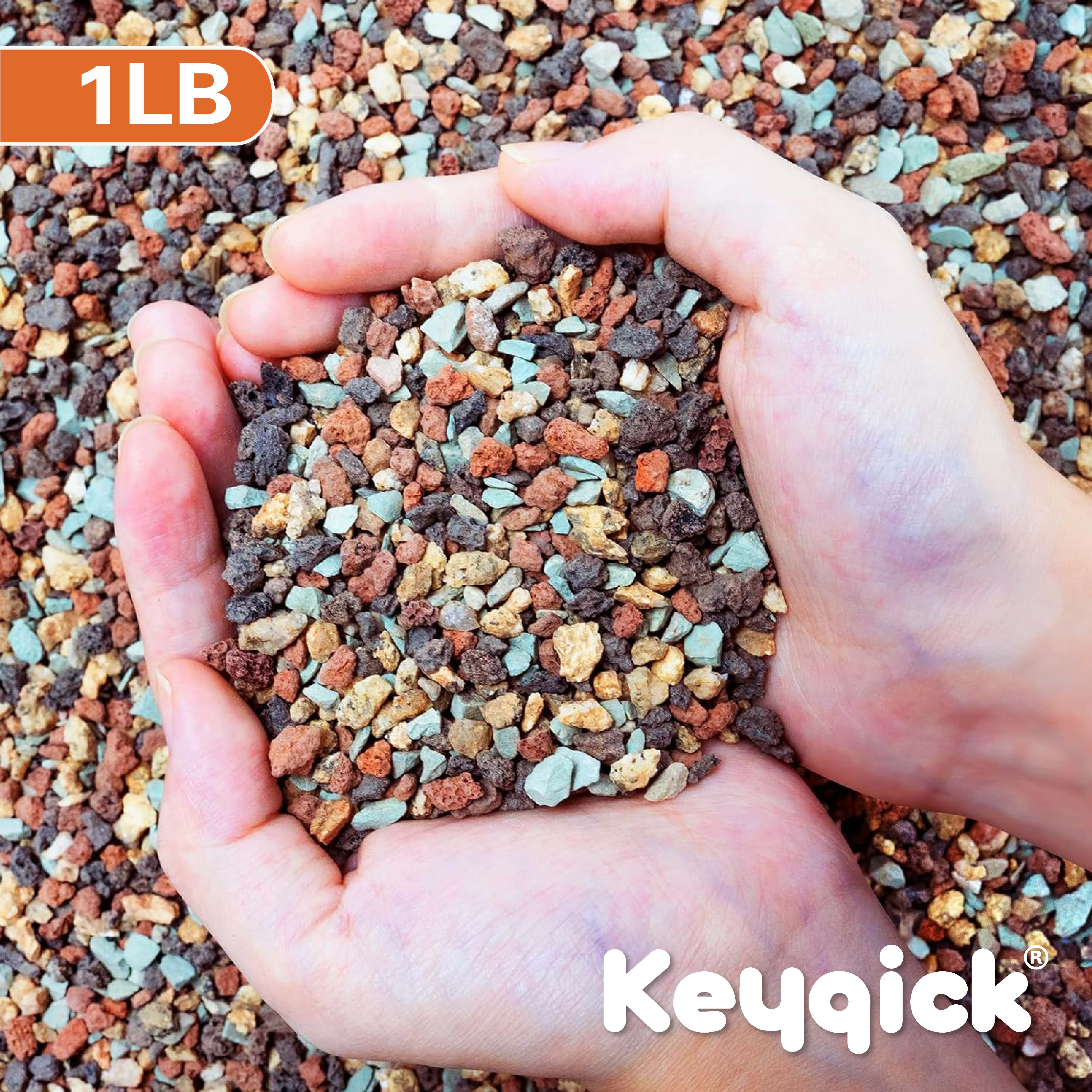 Aquarium Plant Gravel - 1lbs Natural Color Mixed Gravel for