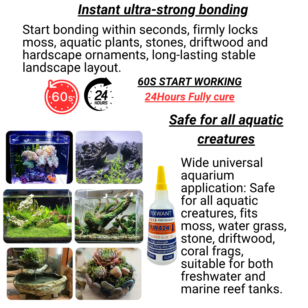 High Viscosity Thick Aquarium  - Aquarium Plant Glue Gel 리뷰 및 가격