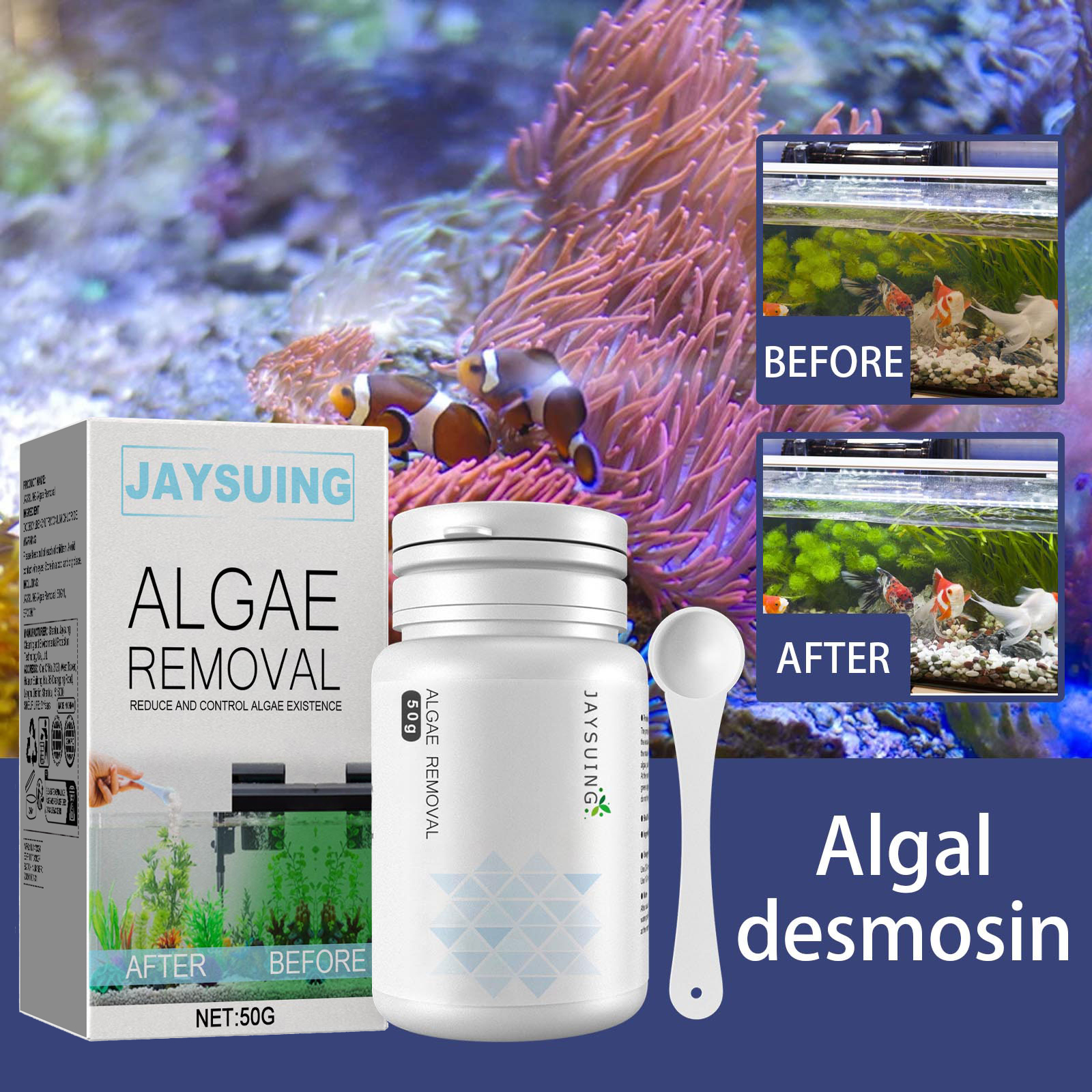 Algae and moss remover; green  - Planted Aquarium Algae Remover 리뷰 및 가격