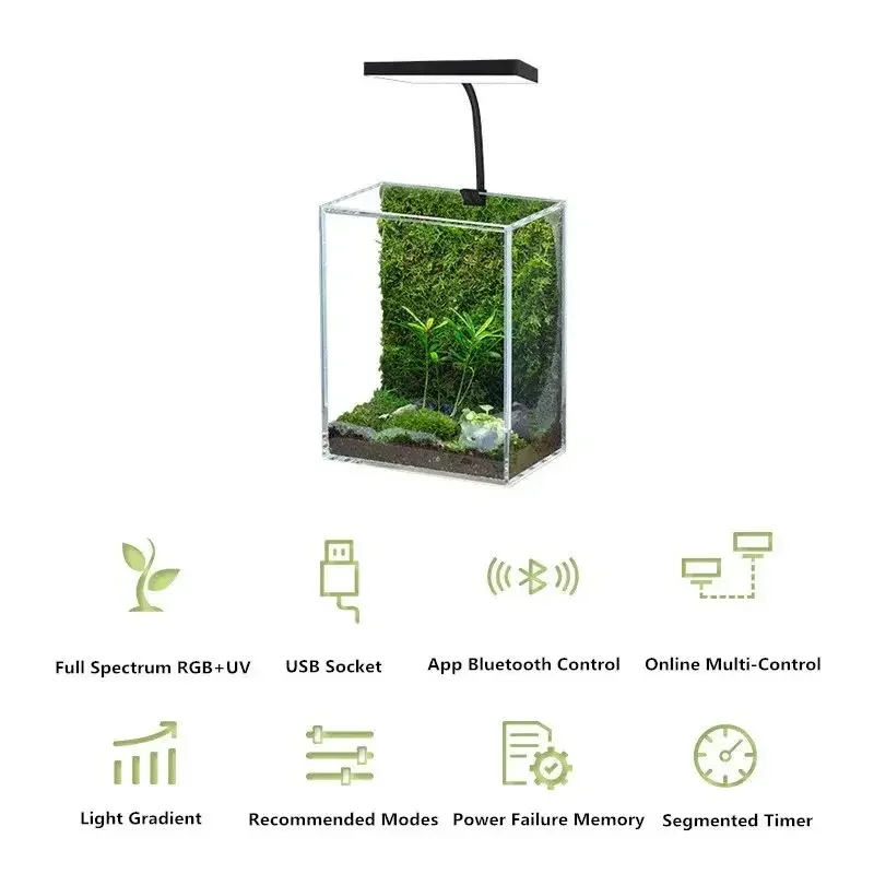 WEEK AQUA Mini 9 Pro USB Nano  - Aquarium Plant Display 리뷰 및 가격