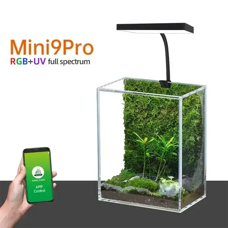 WEEK AQUA Mini 9 Pro USB Nano  - Aquarium Plant Display 리뷰 및 가격