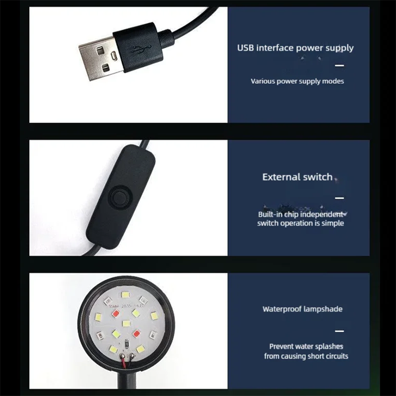 USB LED Fish Tank Clip Lamp Hi - Aquarium Plant Display 리뷰 및 가격